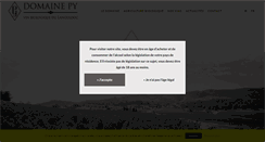 Desktop Screenshot of domaine-py.com