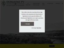 Tablet Screenshot of domaine-py.com